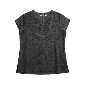 Isaac Mizrahi Black Lace Blouse